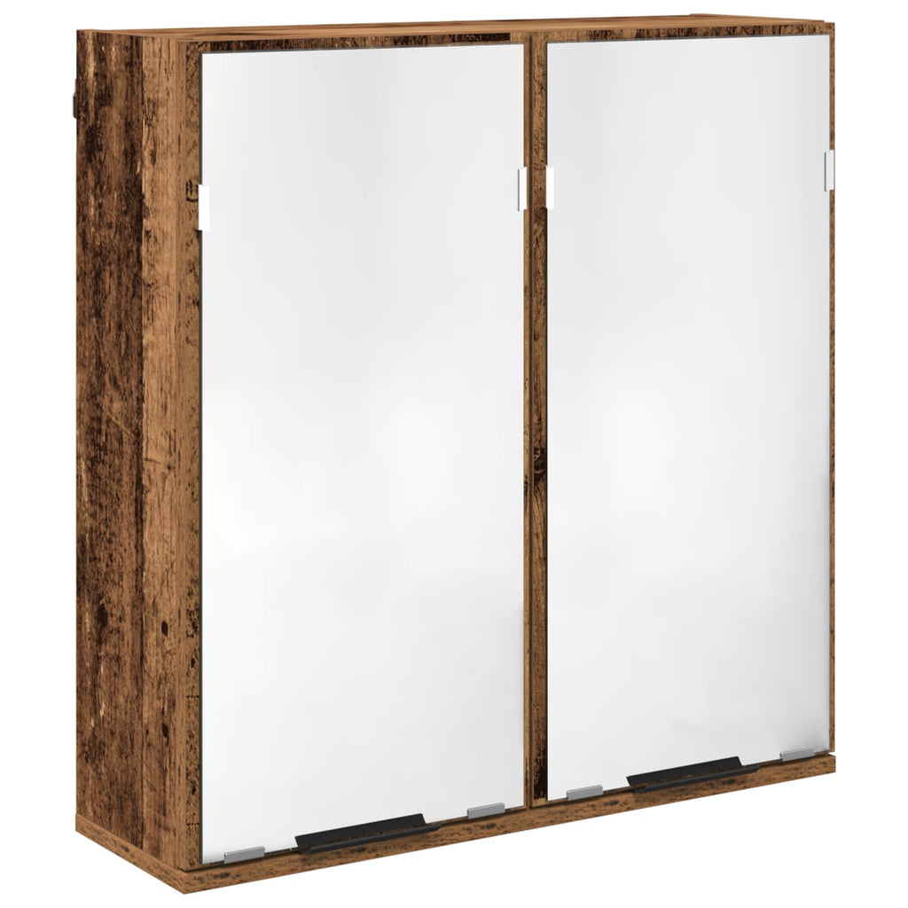 Badezimmermöbel-Set mit Schubladen 4 pcs Altholz Holzwerkstoff