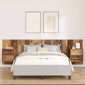Kopfteil mit Schrank mit Schubladen 3 pcs Altholz Holzwerkstoff