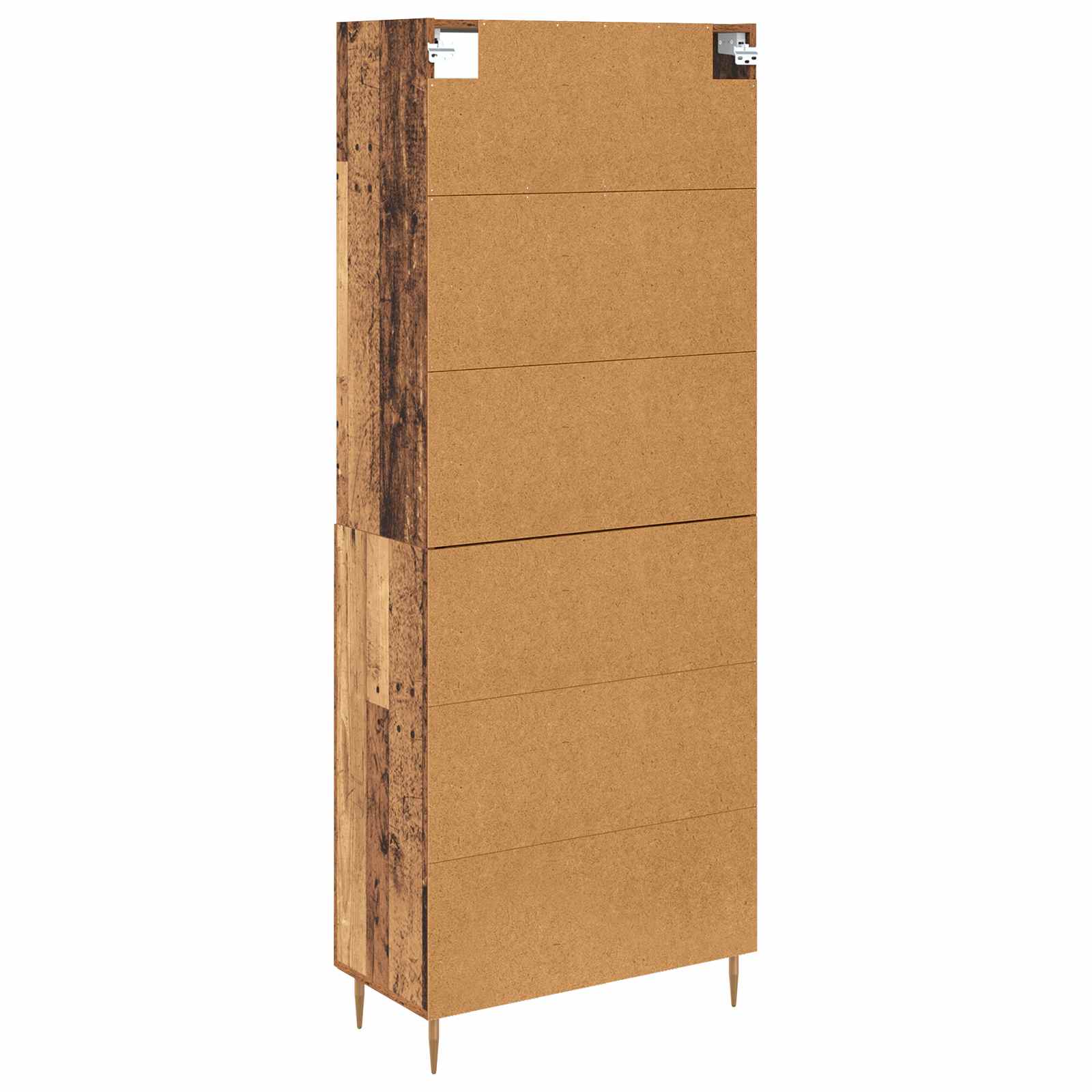 Highboard Altholz 69,5 x 34 x 180 cm Holzwerkstoff