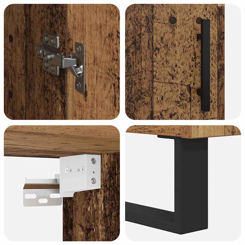 Highboard 2 pcs Altholz 69,5 x 34 x 180 cm