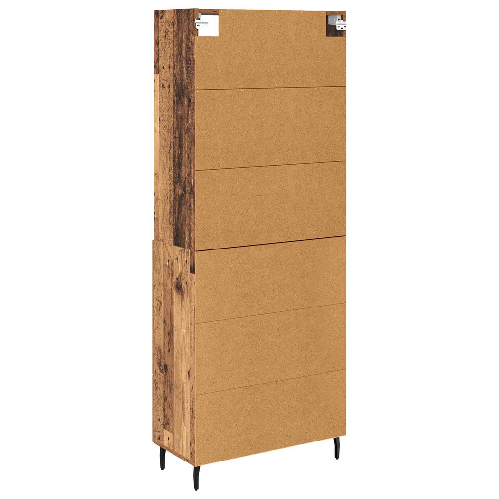 Highboard mit Schubladen 2 pcs Altholz Holzwerkstoff