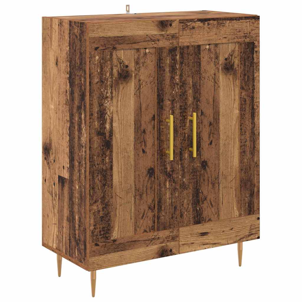 Highboard 2 pcs Altholz Holzwerkstoff
