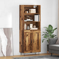 Highboard 2 pcs Altholz Holzwerkstoff