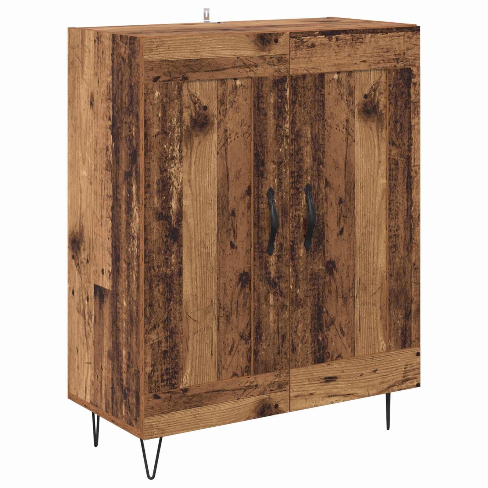 Highboard 2 pcs Altholz Holzwerkstoff