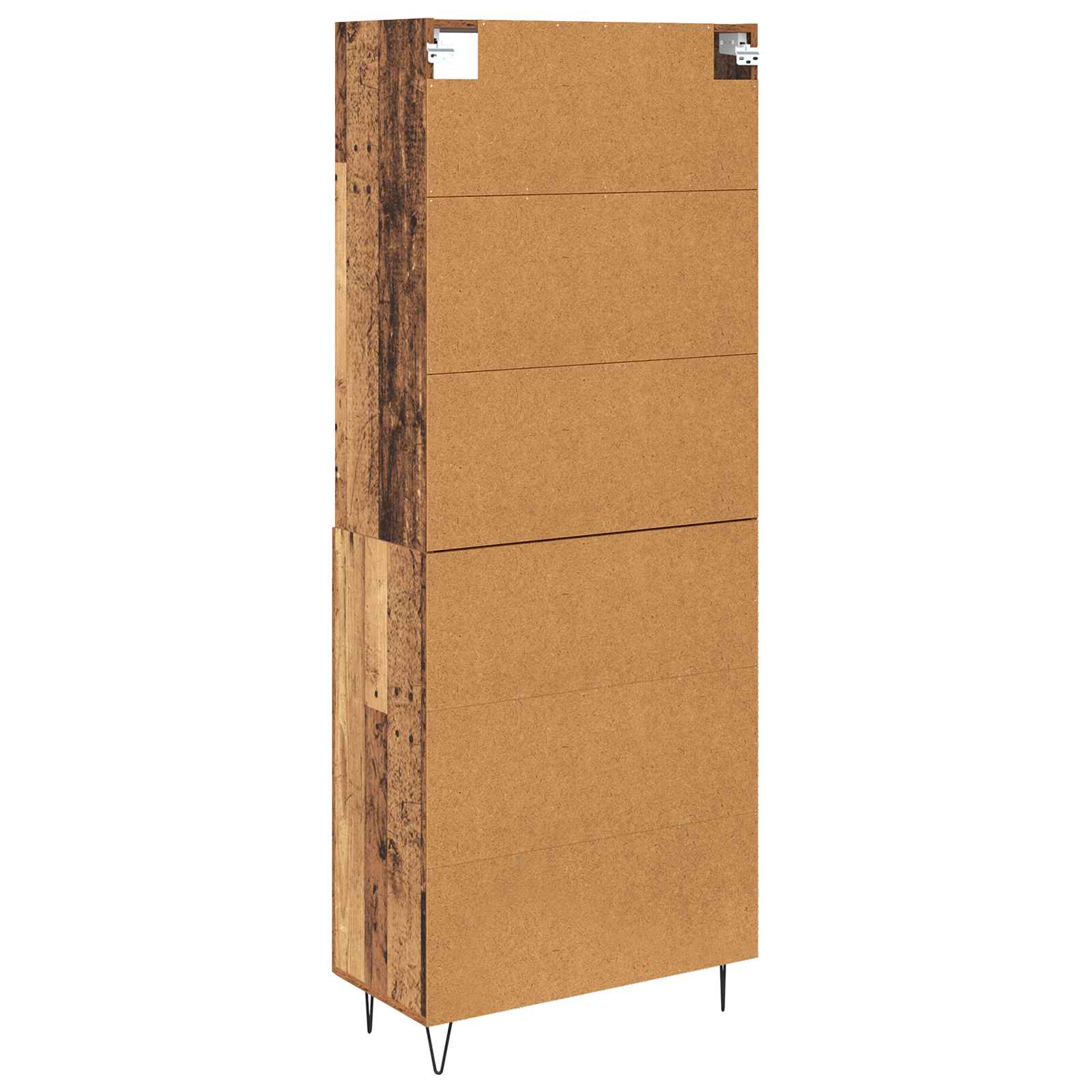 Highboard 2 pcs Altholz Holzwerkstoff