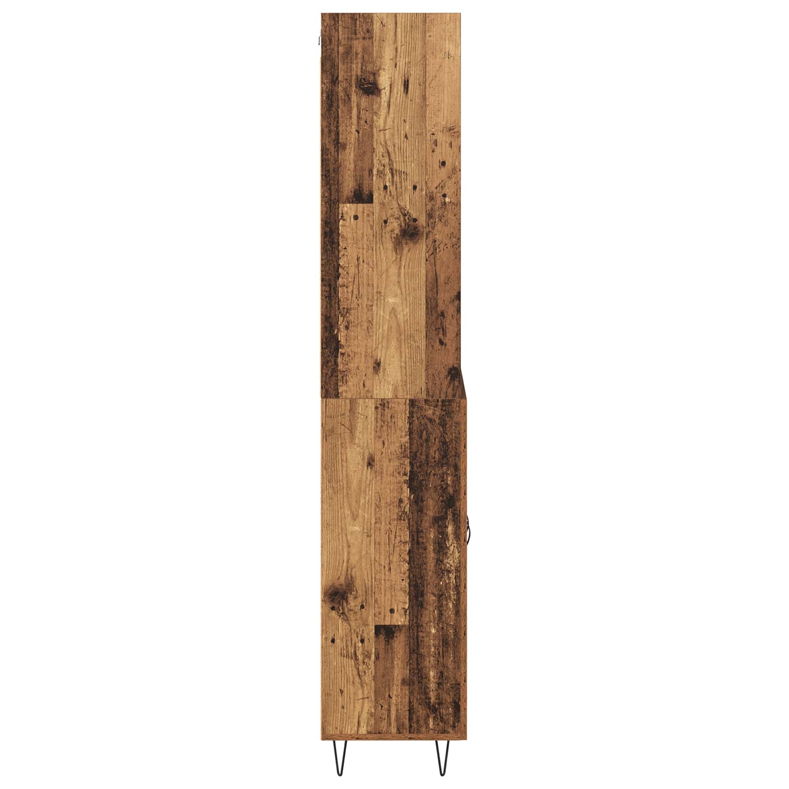 Highboard 2 pcs Altholz Holzwerkstoff