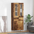 Highboard mit Schubladen 2 pcs Altholz Holzwerkstoff