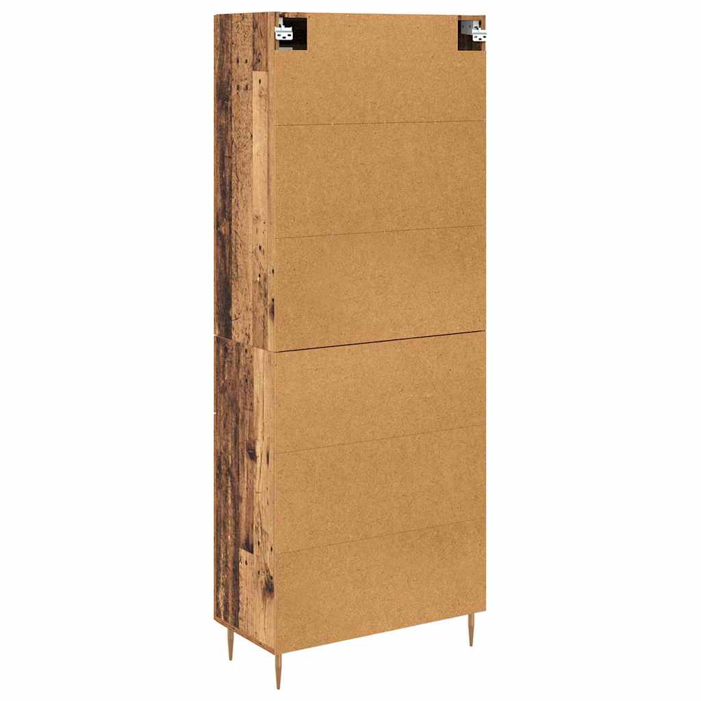 Highboard mit Schubladen 2 pcs Altholz Holzwerkstoff