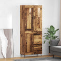Highboard mit Schubladen 2 pcs Altholz Holzwerkstoff