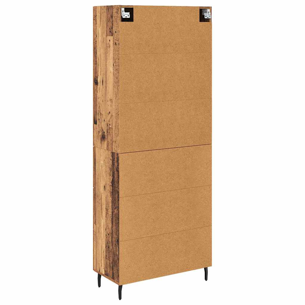 Highboard mit Schubladen 2 pcs Altholz Holzwerkstoff