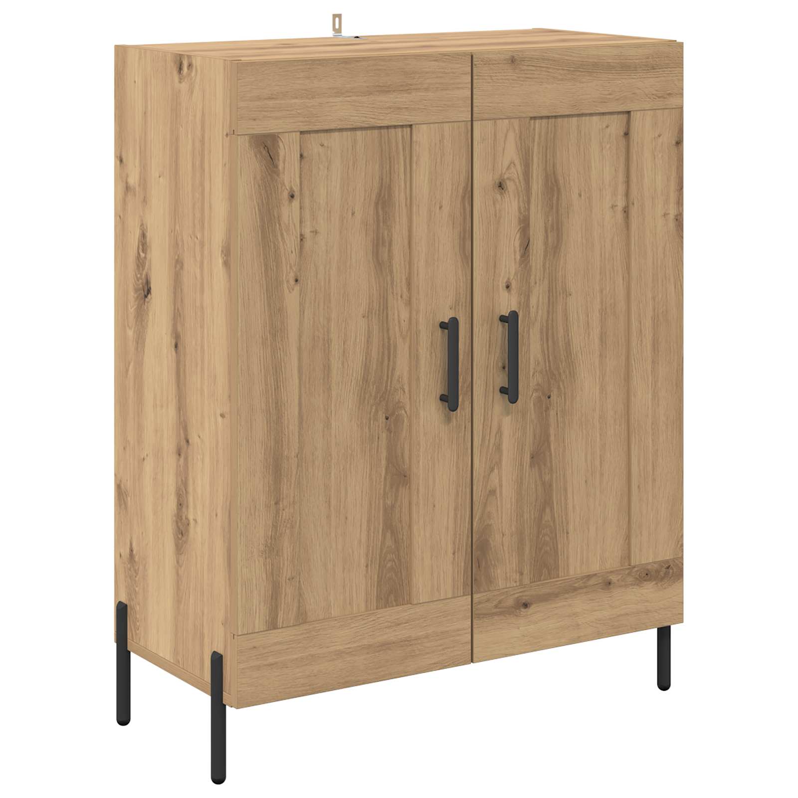 Highboard 2 pcs Artisan-Eiche Holzwerkstoff