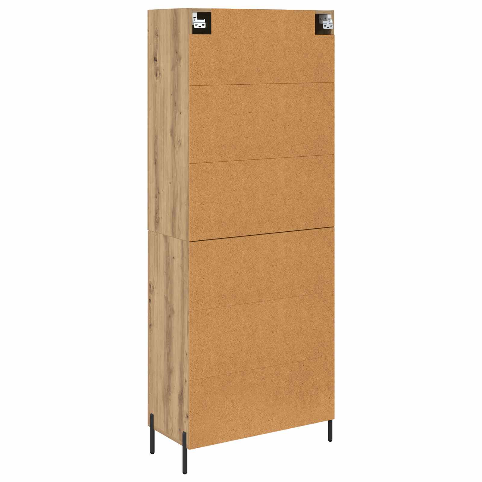 Highboard 2 pcs Artisan-Eiche Holzwerkstoff