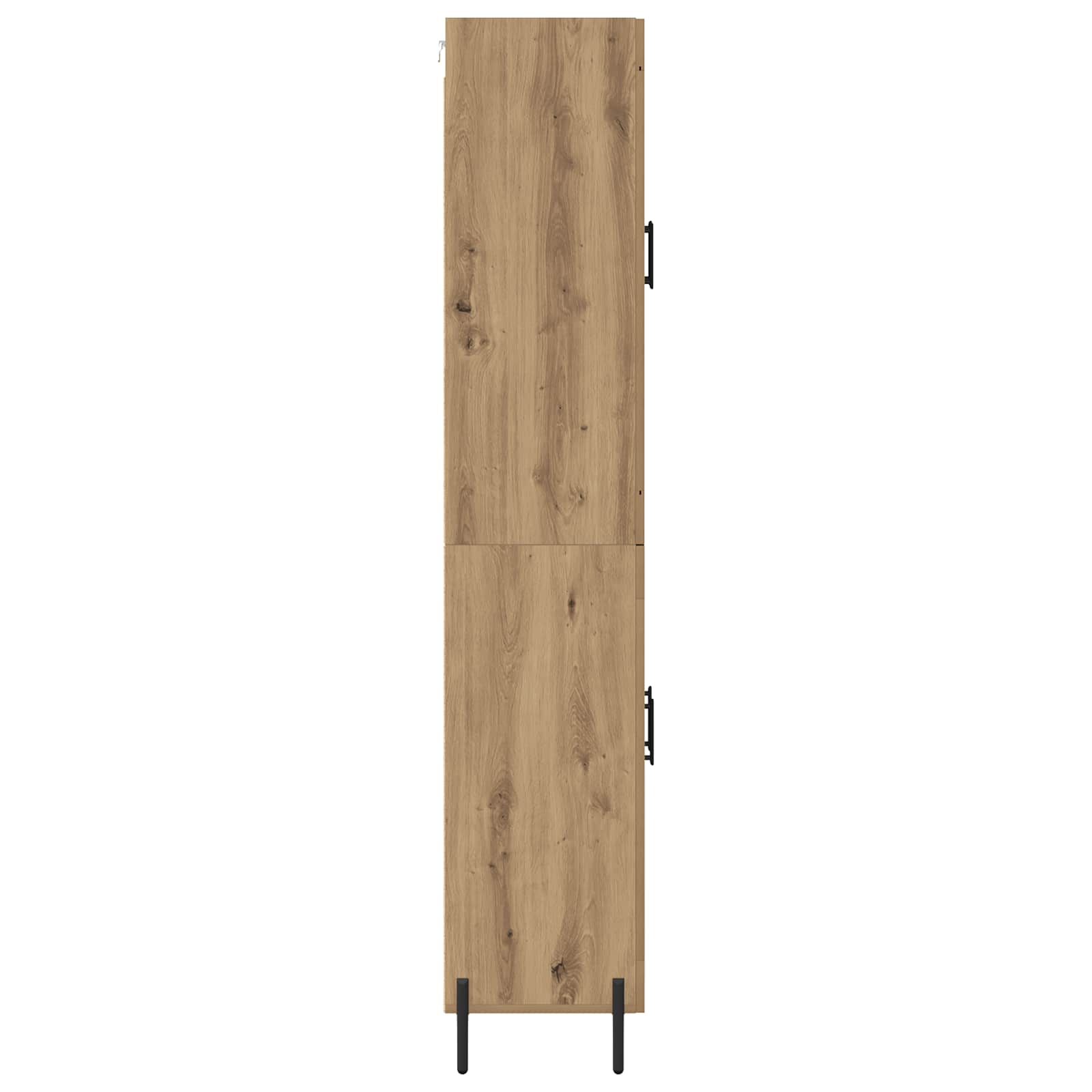 Highboard 2 pcs Artisan-Eiche Holzwerkstoff