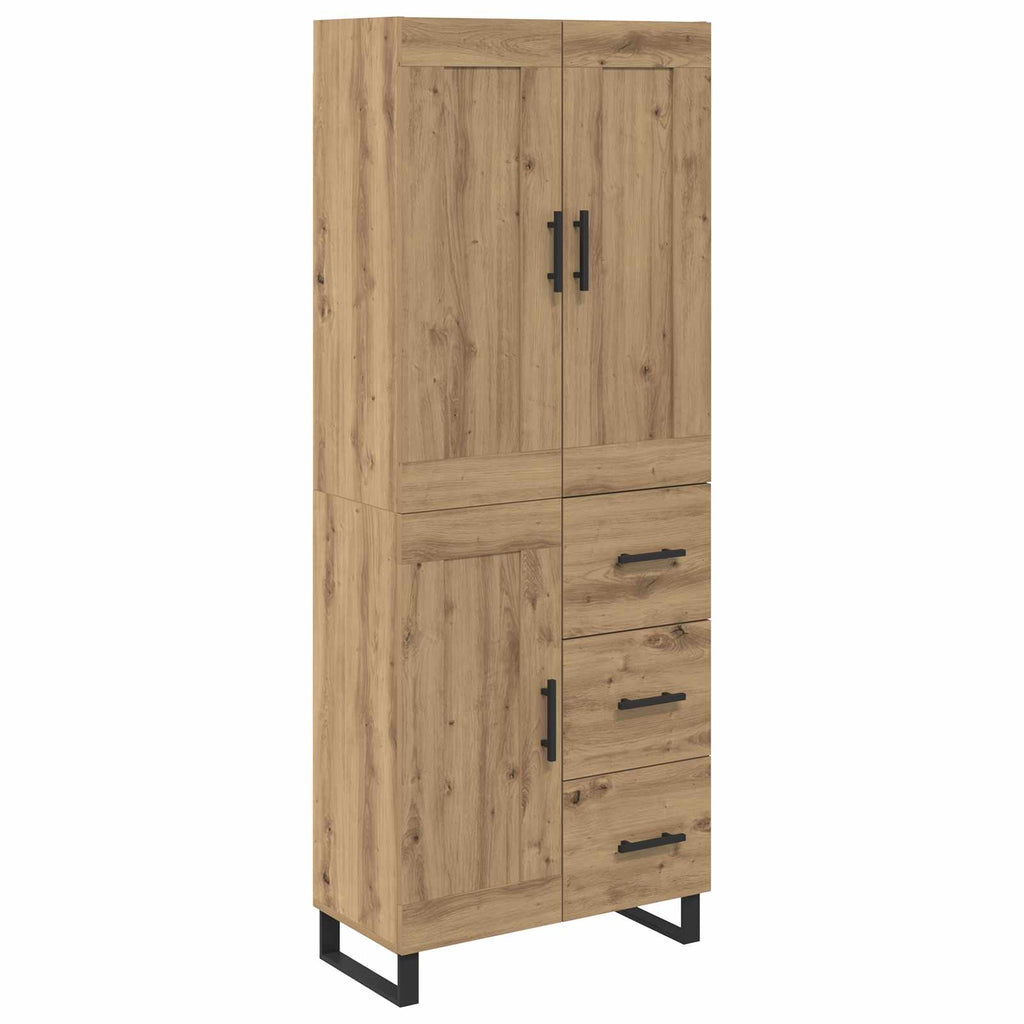 Highboard Artisan-Eiche 69,5 x 34 x 180 cm Holzwerkstoff