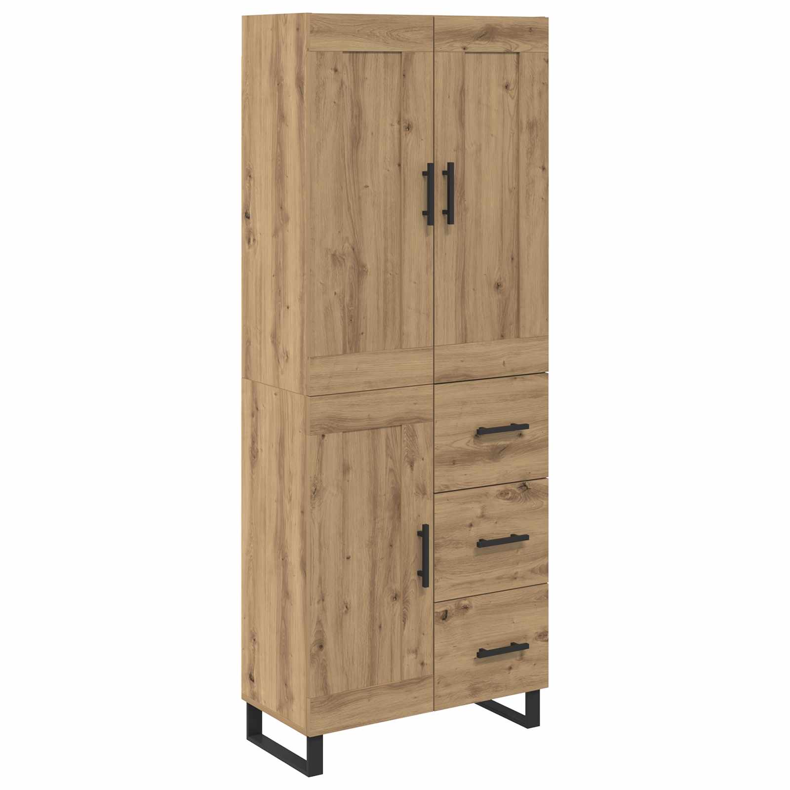 Highboard Artisan-Eiche 69,5 x 34 x 180 cm Holzwerkstoff