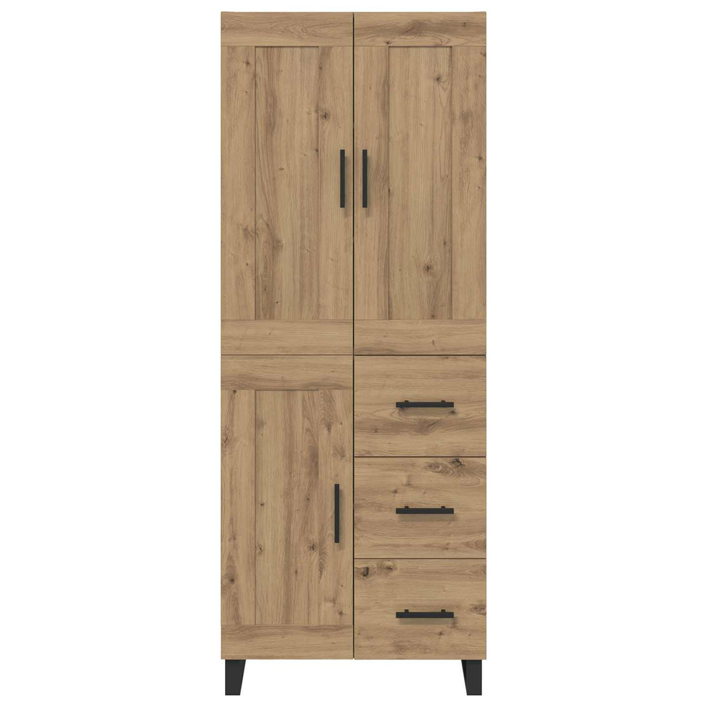Highboard Artisan-Eiche 69,5 x 34 x 180 cm Holzwerkstoff