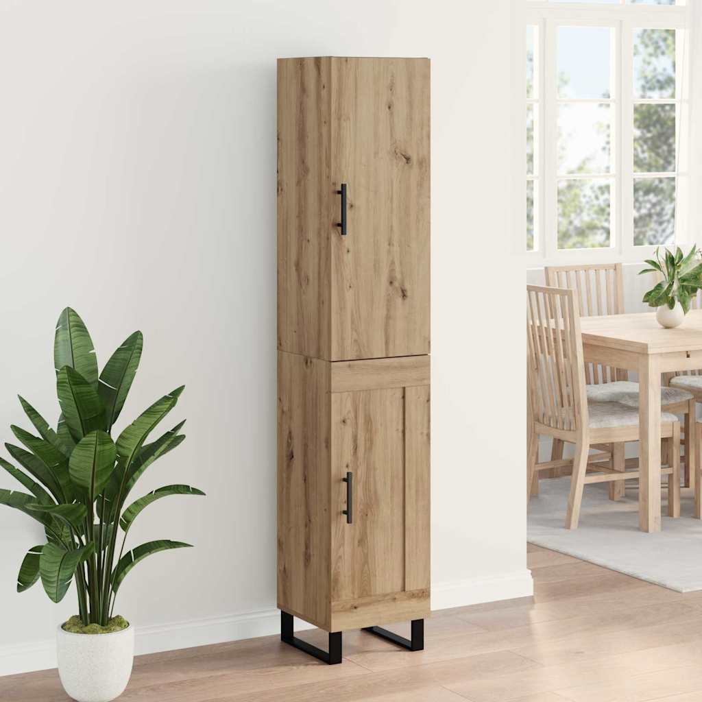 Highboard Artisan-Eiche 34,5 x 34 x 180 cm Holzwerkstoff