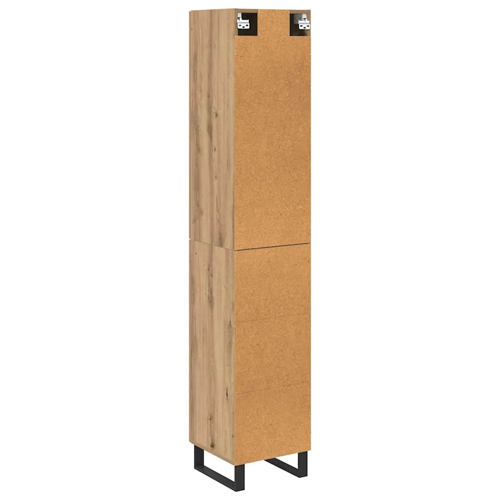 Highboard Artisan-Eiche 34,5 x 34 x 180 cm Holzwerkstoff