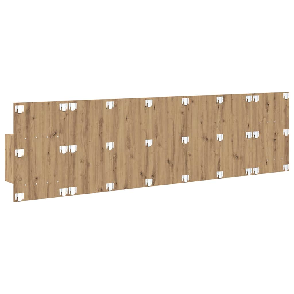 Kopfteil mit Schrank 3 pcs Artisan-Eiche Holzwerkstoff
