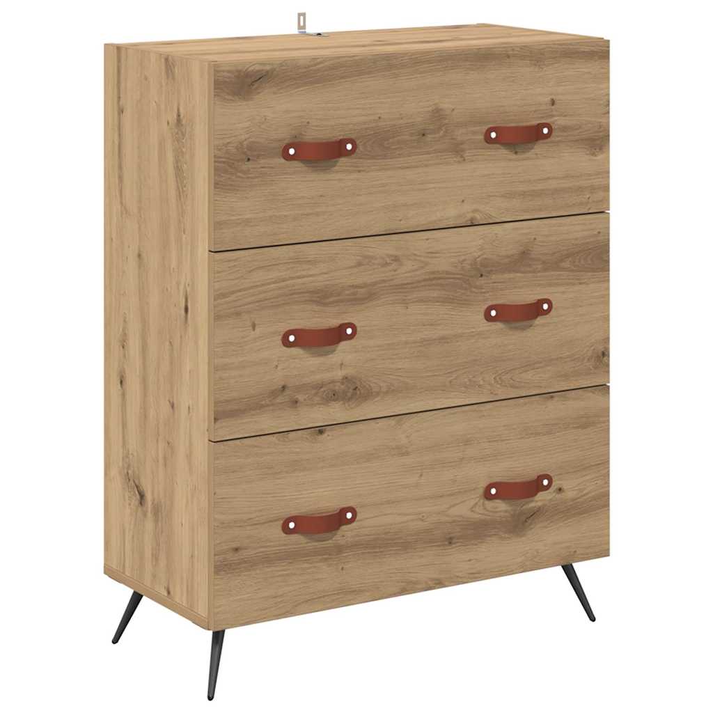 Highboard-Schrank mit Regal 2 pcs Artisan-Eiche Holzwerkstoff