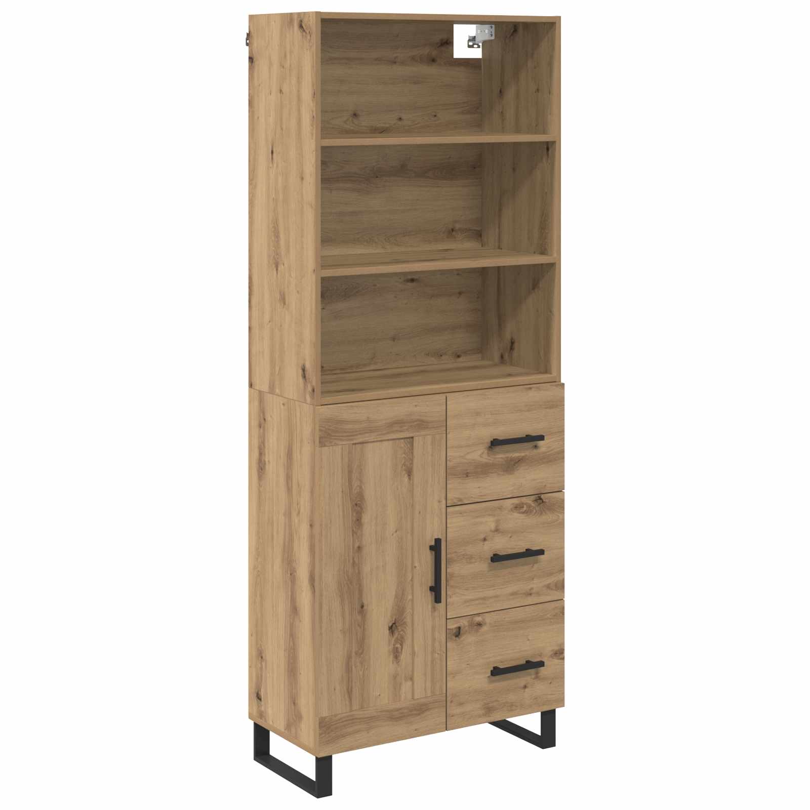 Highboard mit Schubladen 2 pcs Artisan-Eiche Holzwerkstoff