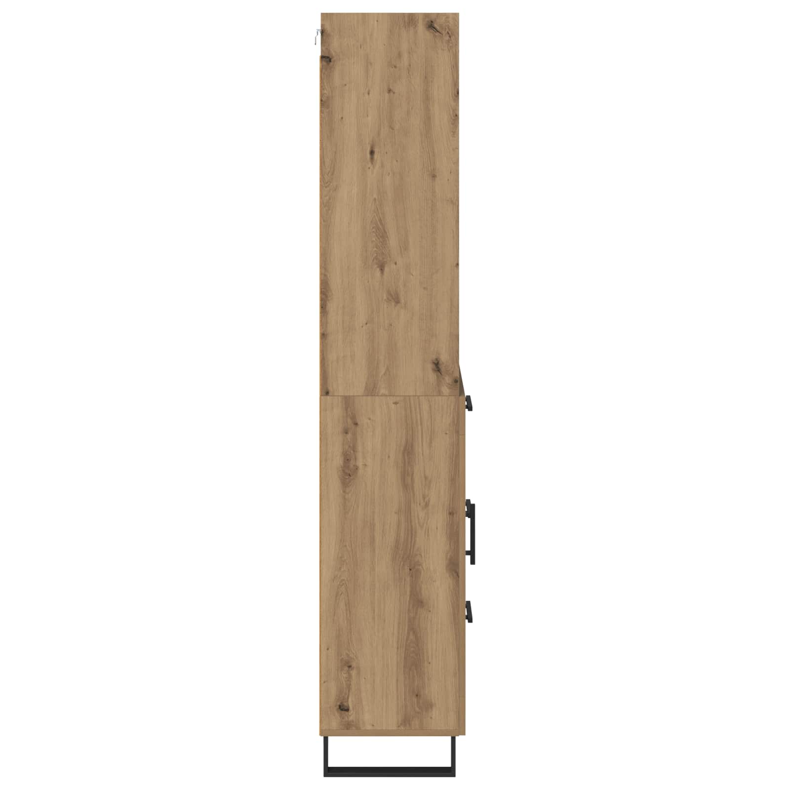 Highboard mit Schubladen 2 pcs Artisan-Eiche Holzwerkstoff