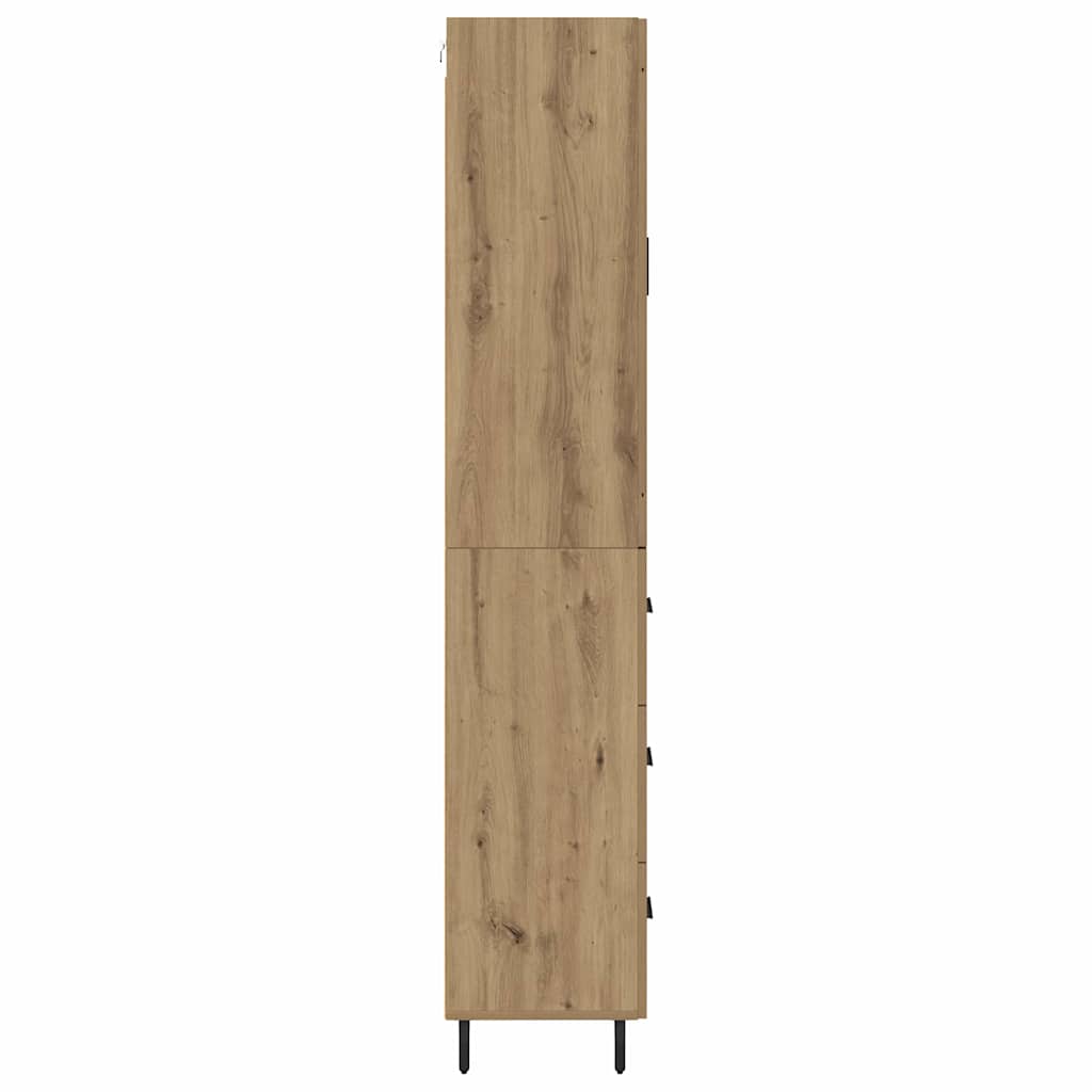 Highboard mit Schubladen 2 pcs Artisan-Eiche Holzwerkstoff