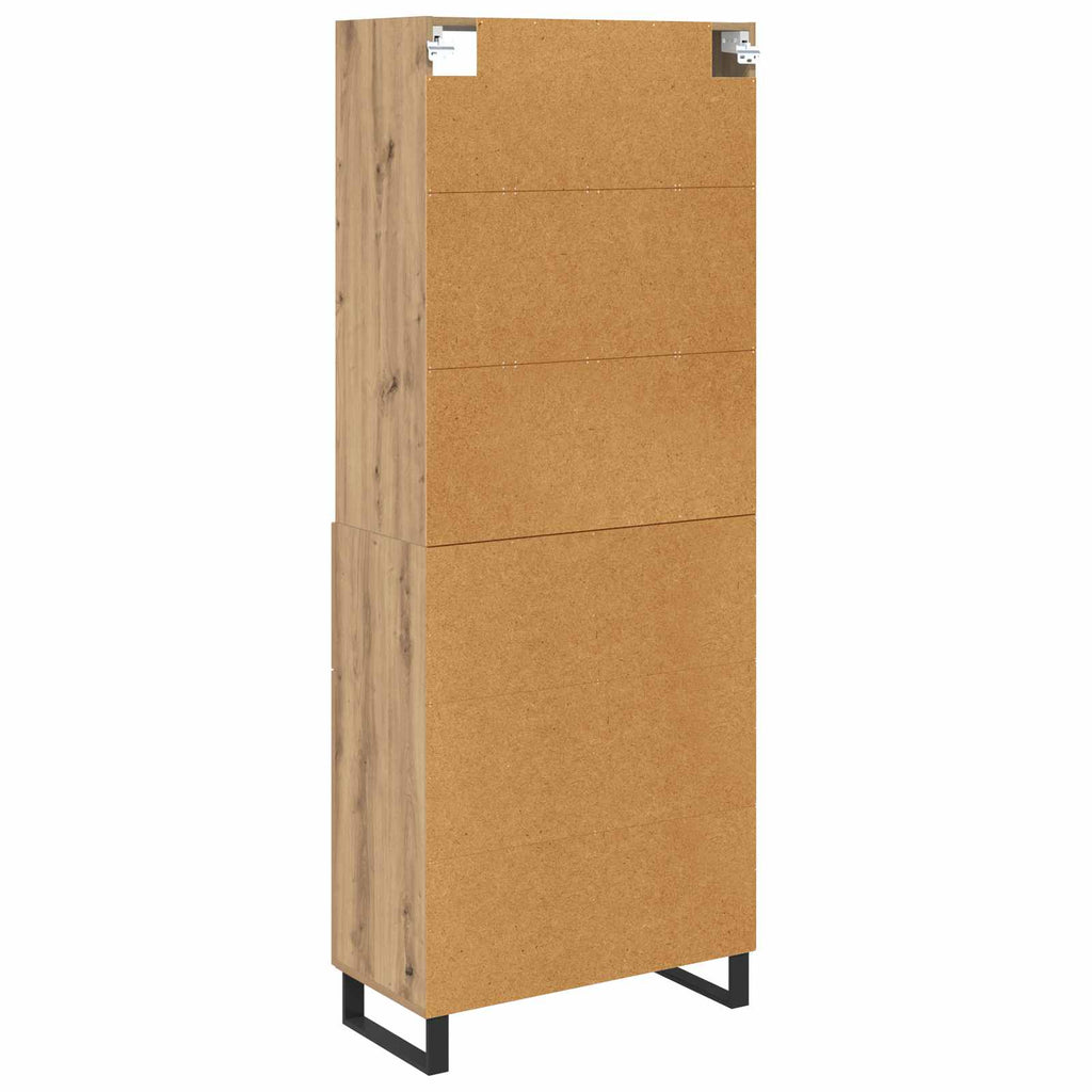 Highboard mit Schubladen 2 pcs Artisan-Eiche Holzwerkstoff