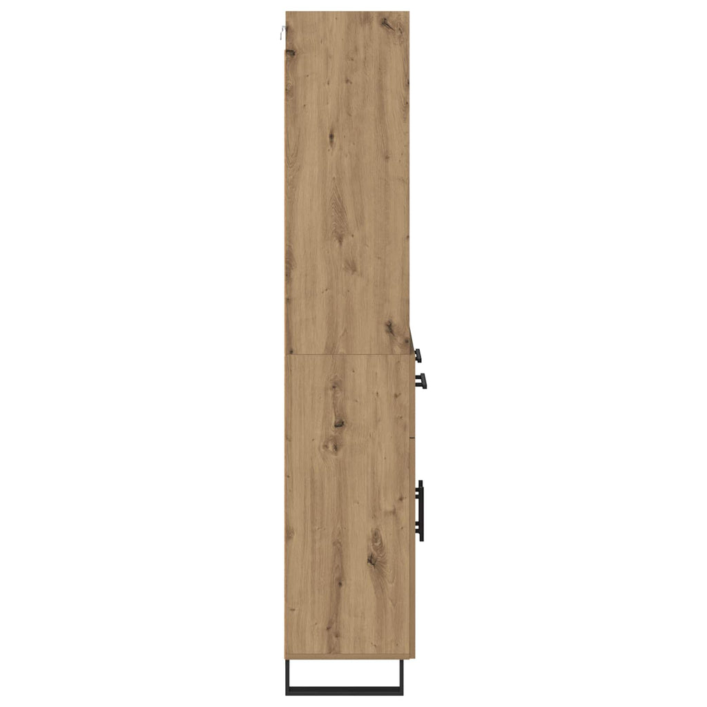 Highboard mit Schubladen 2 pcs Artisan-Eiche Holzwerkstoff