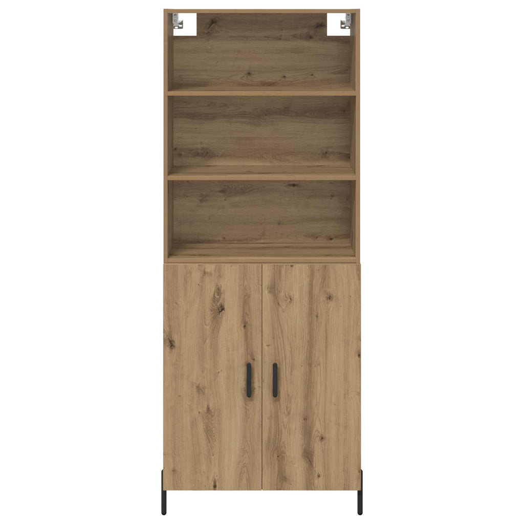 Highboard Artisan-Eiche 69,5 x 32,5 x 180 cm Holzwerkstoff