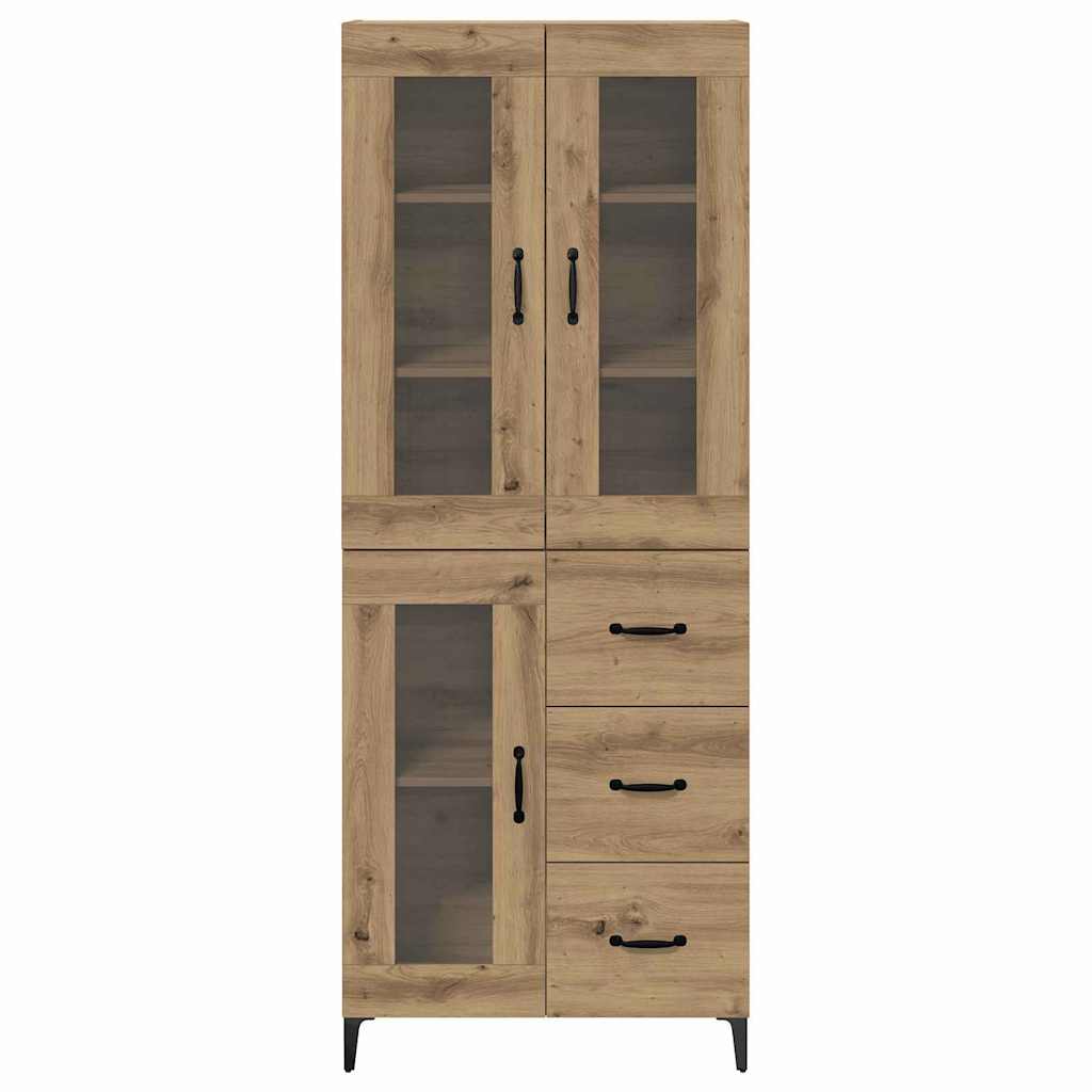 Highboard Artisan-Eiche 69,5 x 34 x 180 cm Holzwerkstoff