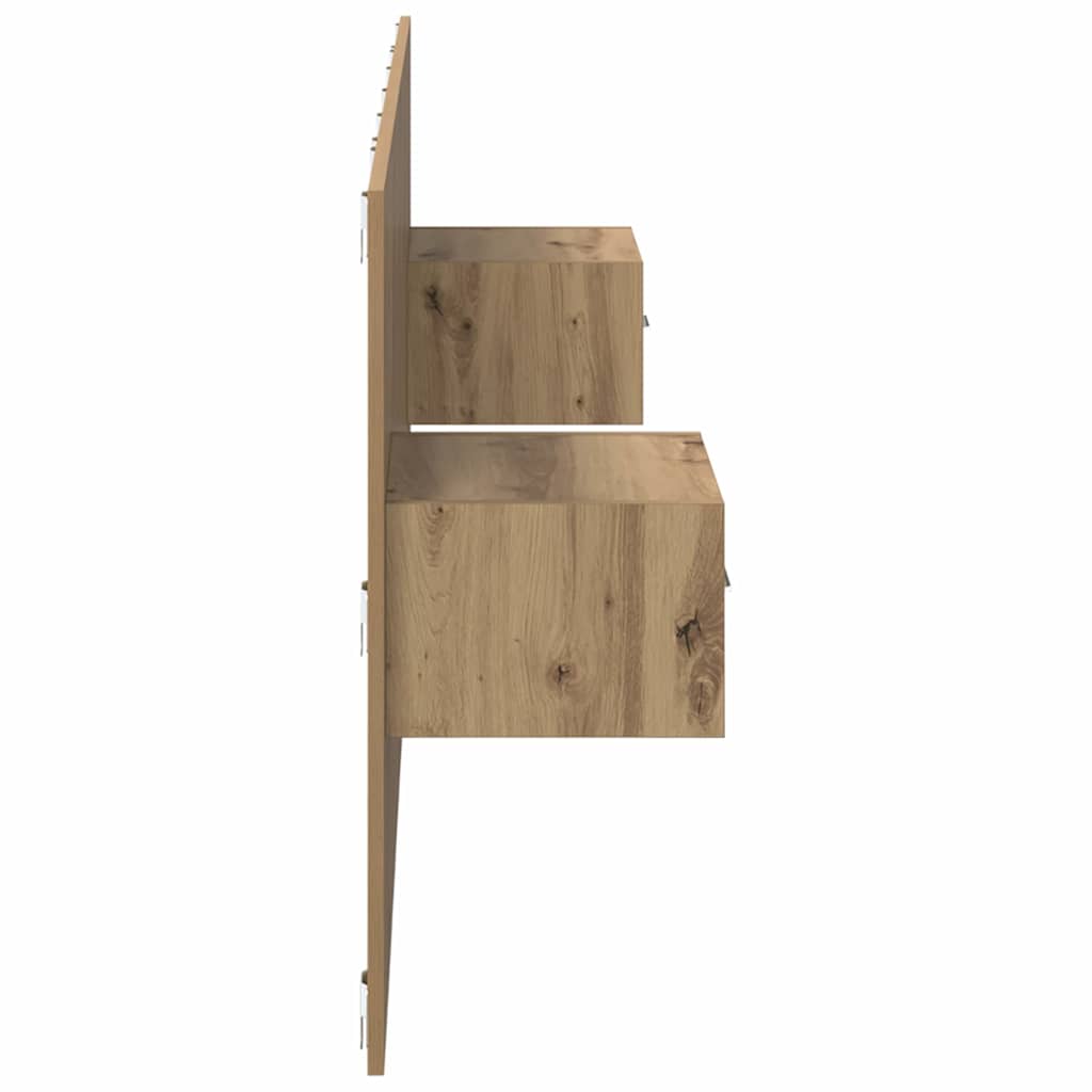 Kopfteil mit Schrank 3 pcs Artisan-Eiche Holzwerkstoff
