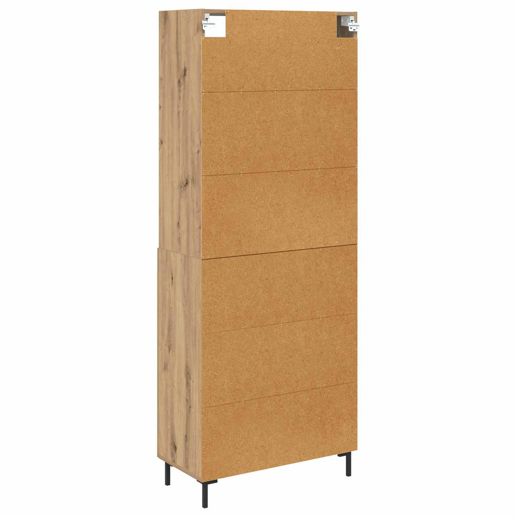 Highboard Artisan-Eiche 69,5 x 34 x 180 cm Holzwerkstoff
