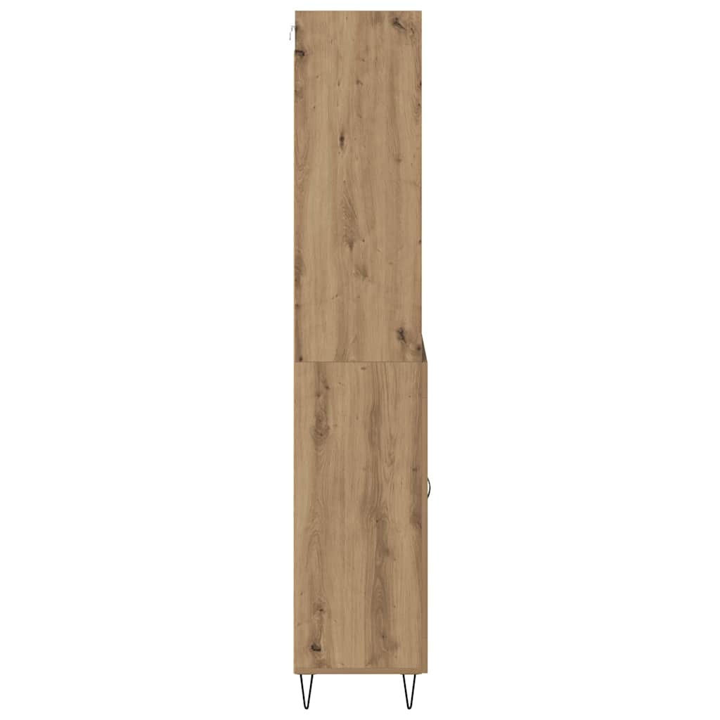 Highboard mit Schubladen 2 pcs Artisan-Eiche Holzwerkstoff