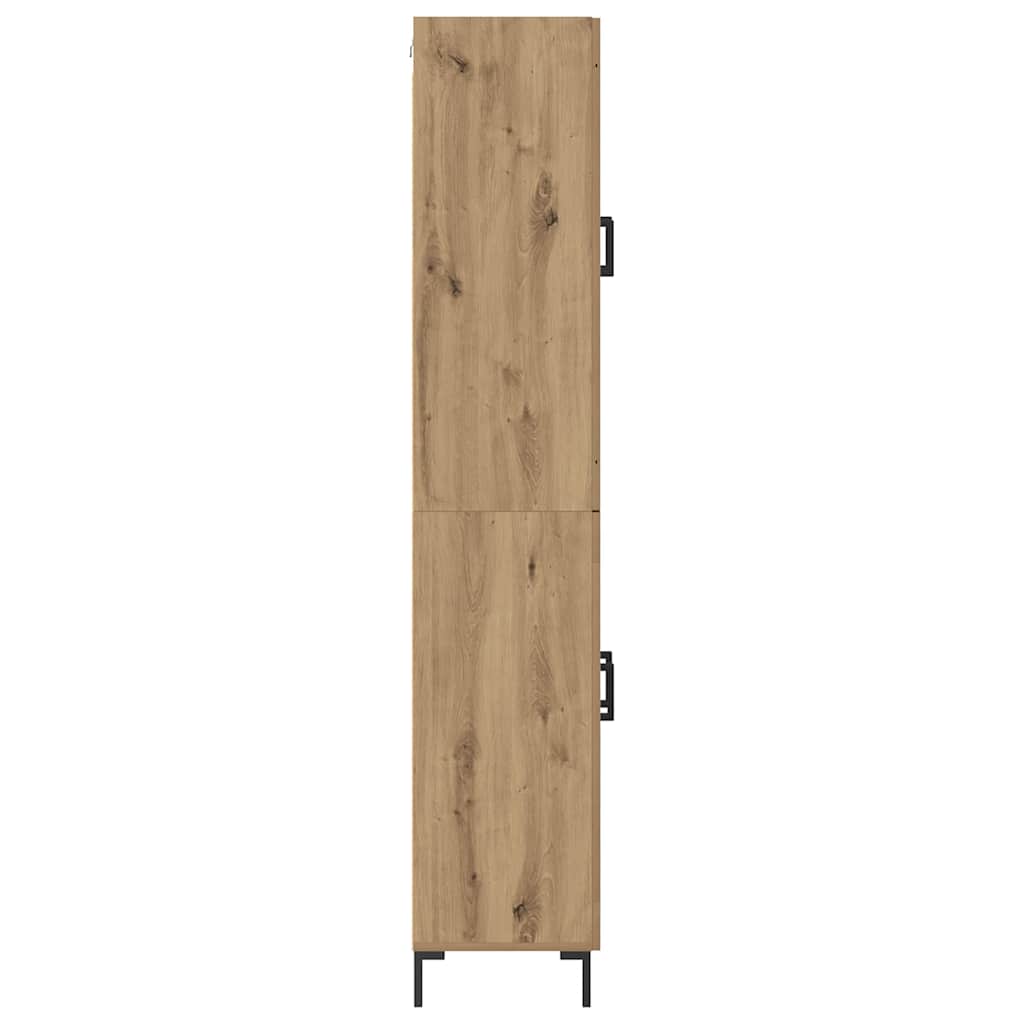 Highboard 2 pcs Artisan-Eiche Holzwerkstoff
