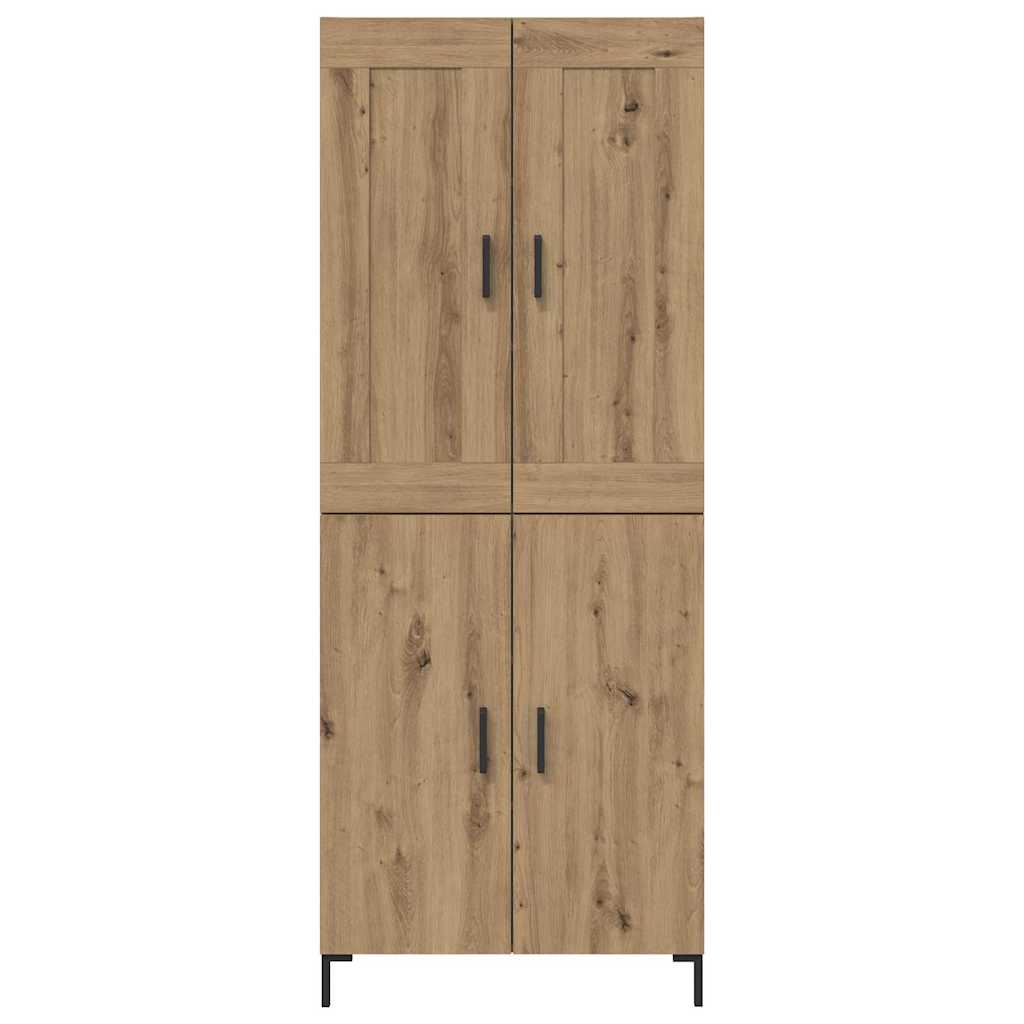 Highboard 2 pcs Artisan-Eiche Holzwerkstoff