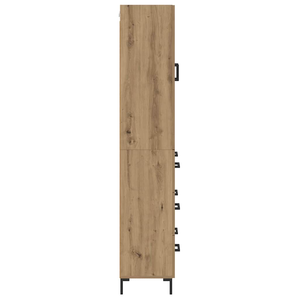 Highboard mit Schubladen 2 pcs Artisan-Eiche Holzwerkstoff
