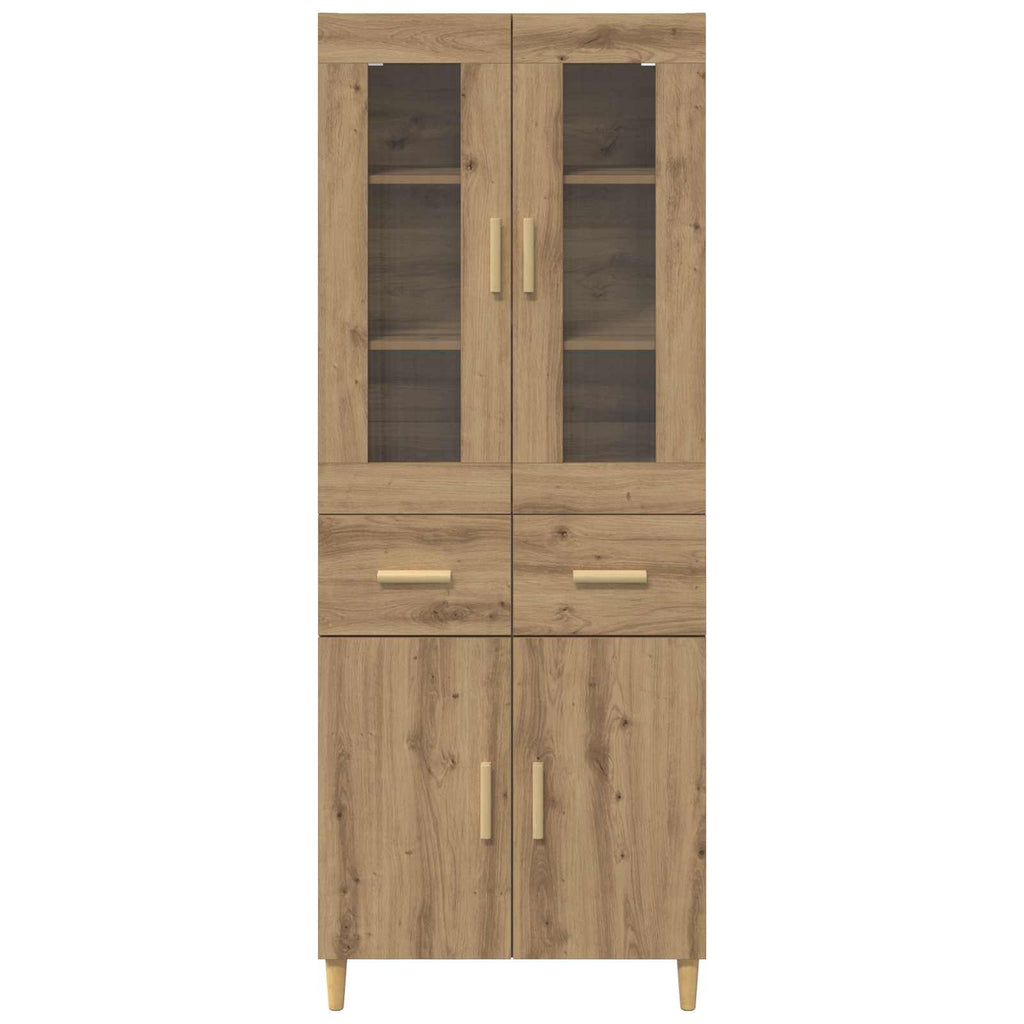 Highboard Artisan-Eiche 69,5 x 34 x 180 cm Holzwerkstoff