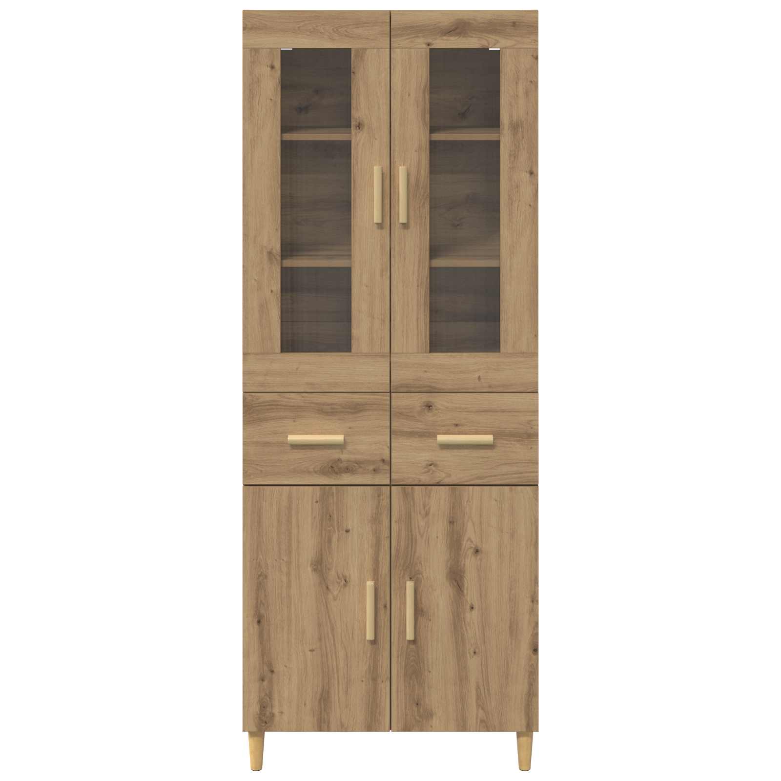 Highboard Artisan-Eiche 69,5 x 34 x 180 cm Holzwerkstoff