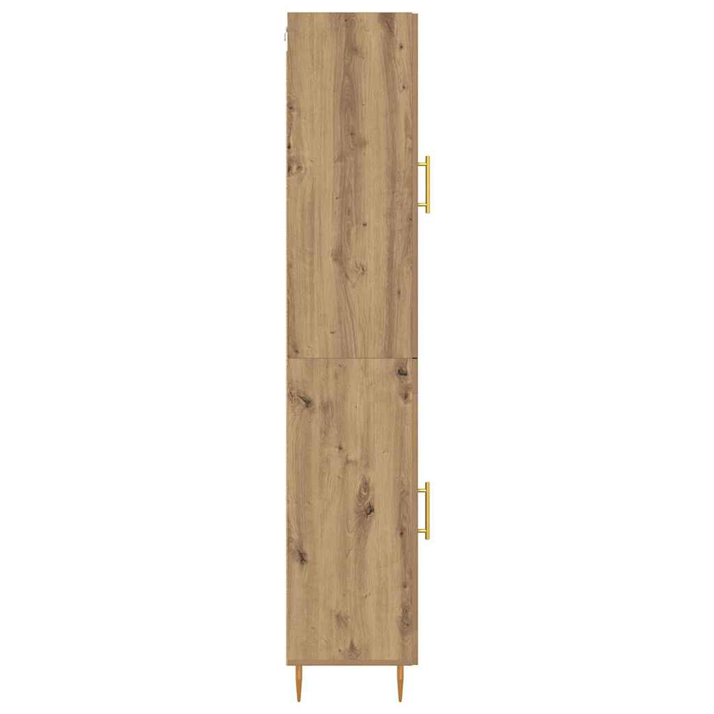 Highboard 2 pcs Artisan-Eiche Holzwerkstoff