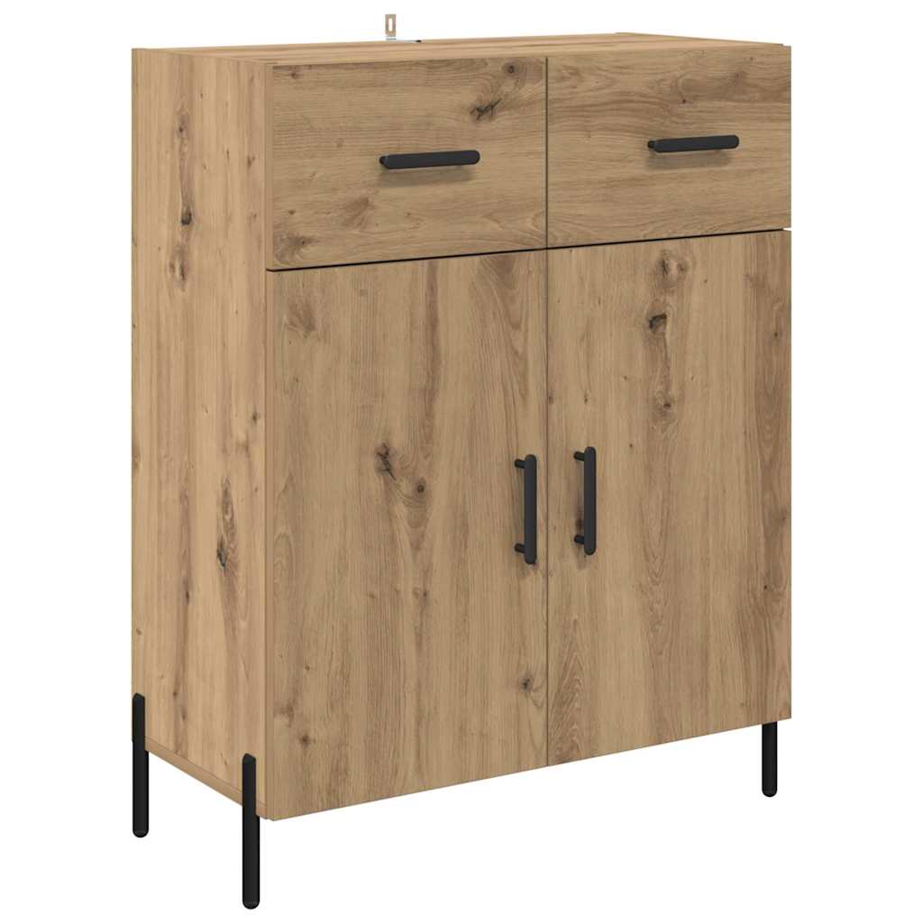 Highboard mit Schubladen 2 pcs Artisan-Eiche Holzwerkstoff