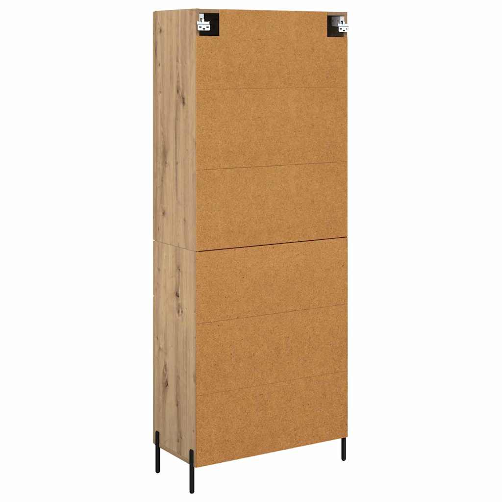 Highboard mit Schubladen 2 pcs Artisan-Eiche Holzwerkstoff