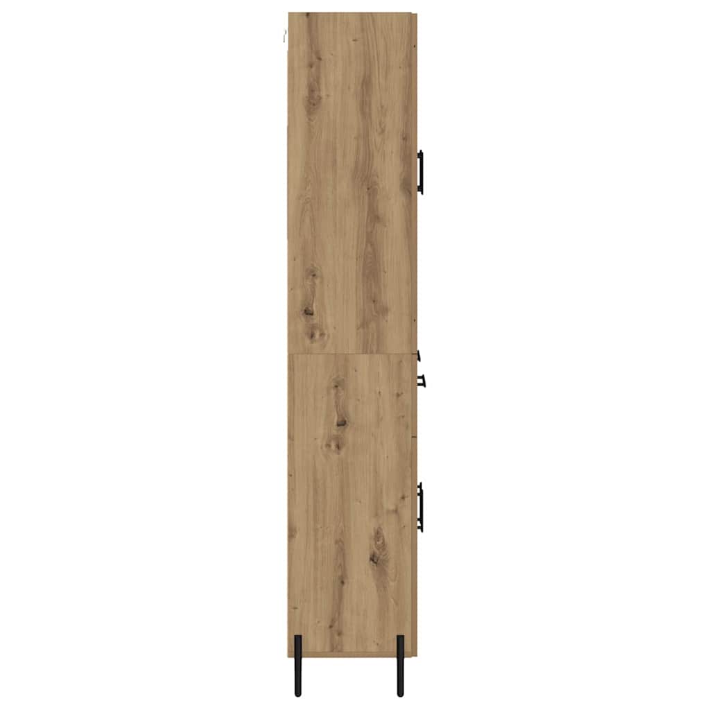 Highboard mit Schubladen 2 pcs Artisan-Eiche Holzwerkstoff