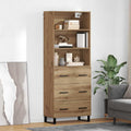 Highboard mit Schubladen 2 pcs Artisan-Eiche Holzwerkstoff