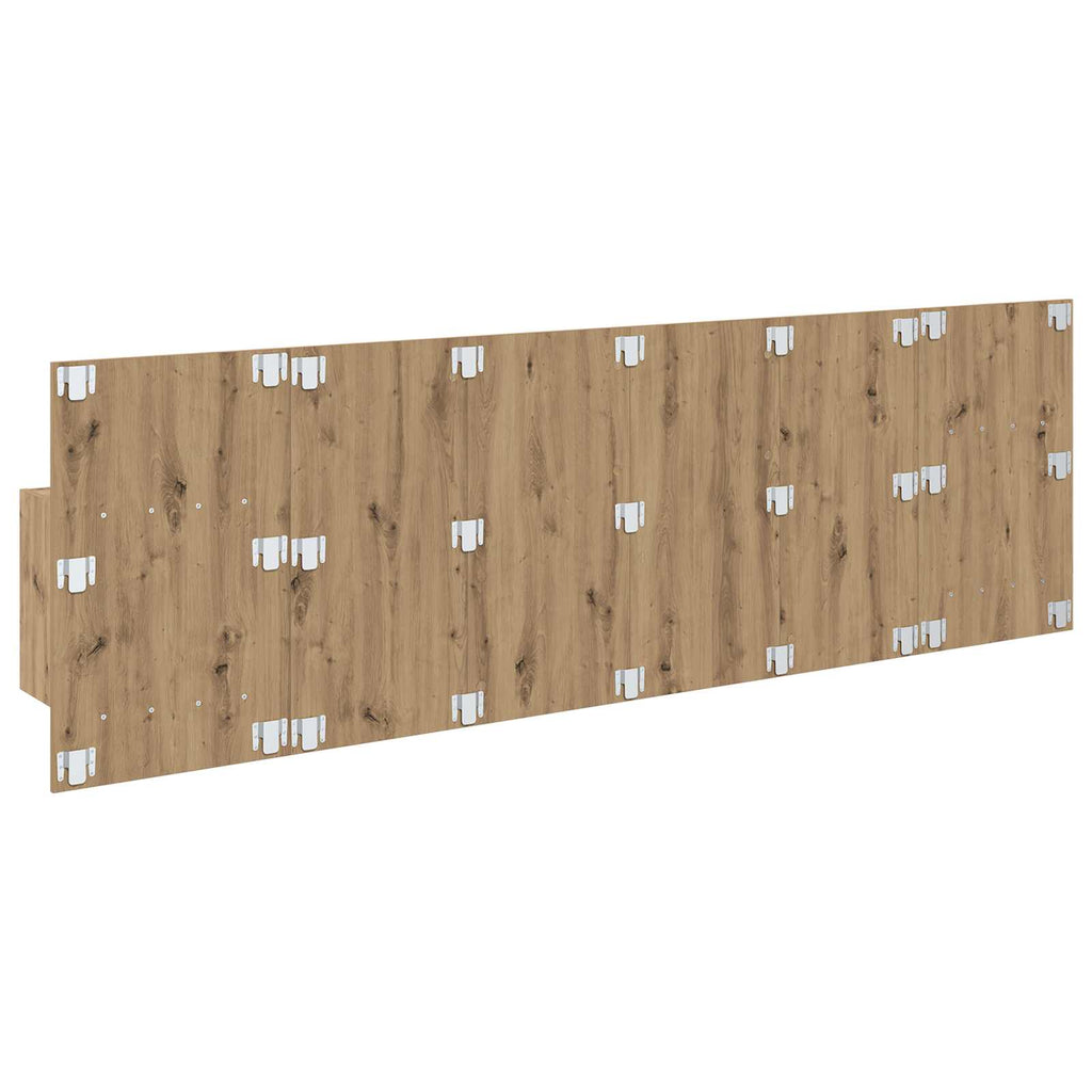 Kopfteil mit Schrank 3 pcs Artisan-Eiche Holzwerkstoff