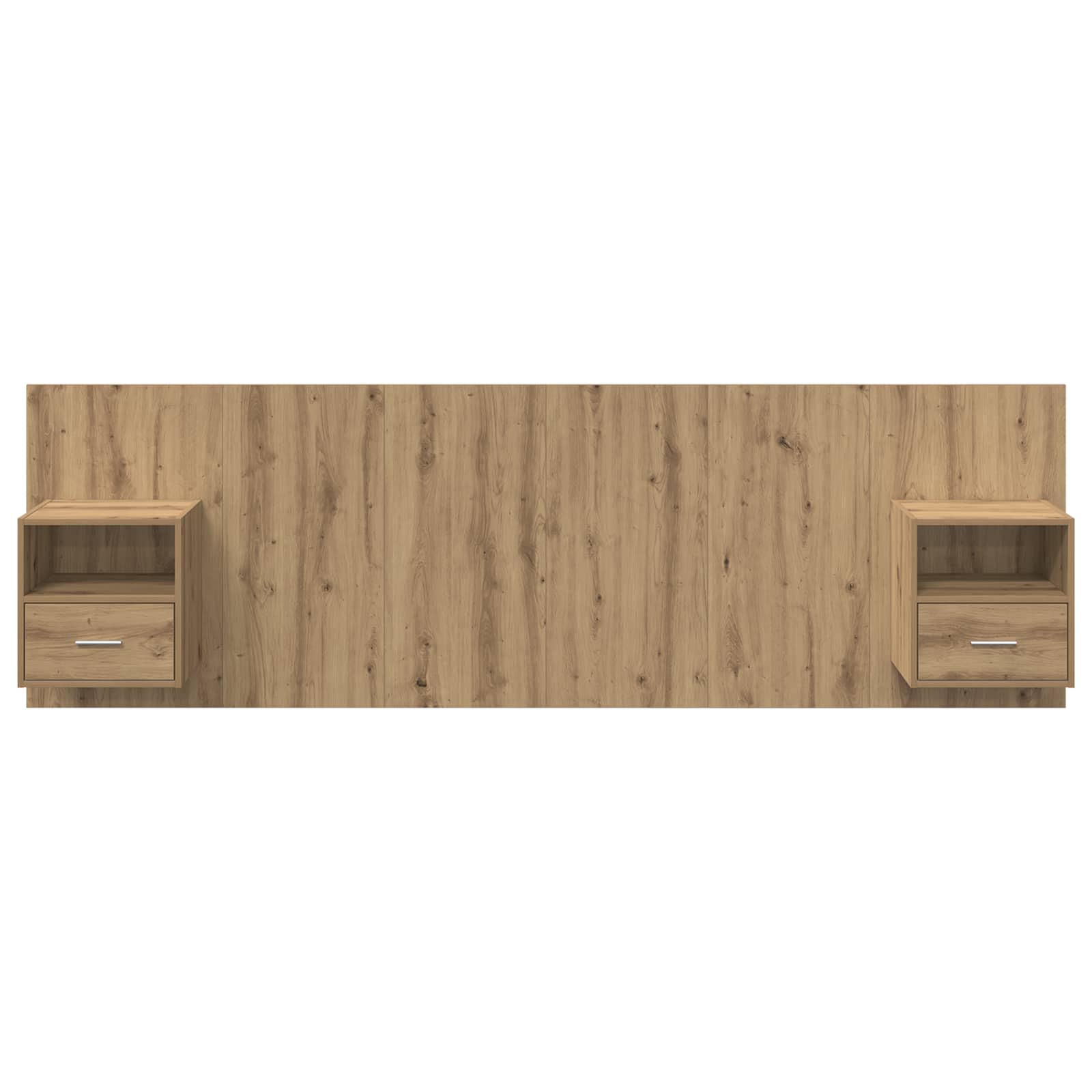 Kopfteil mit Schrank 3 pcs Artisan-Eiche Holzwerkstoff
