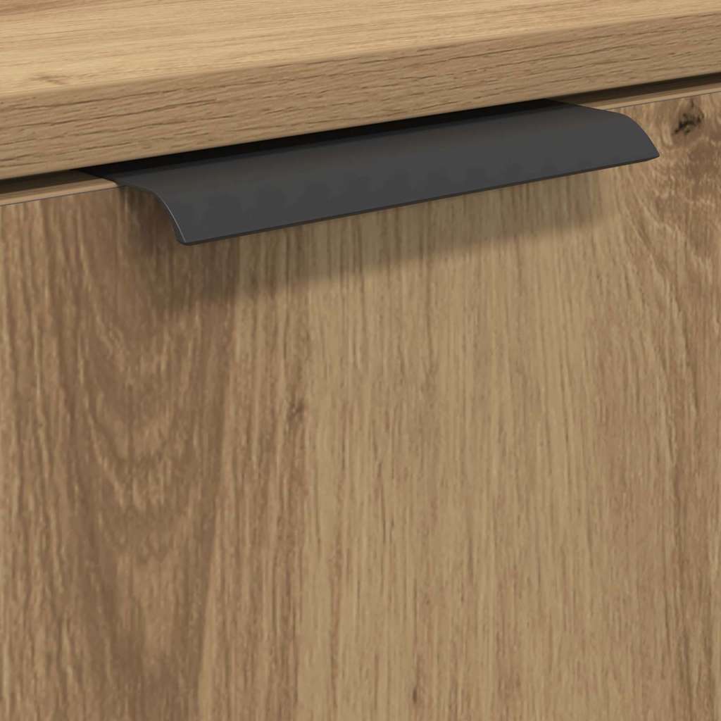 Badezimmerschrank-Set mit Regal Artisan-Eiche Holzwerkstoff