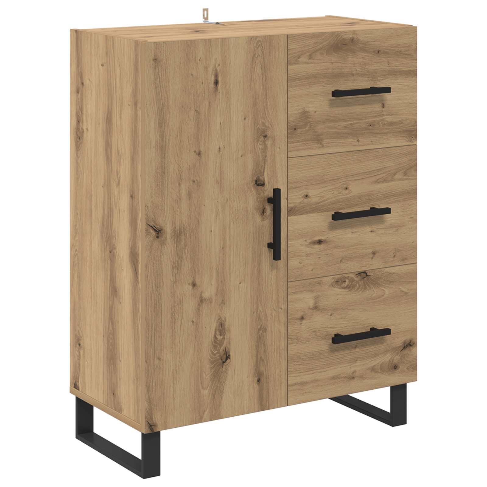 Highboard mit Schubladen 2 pcs Artisan-Eiche Holzwerkstoff