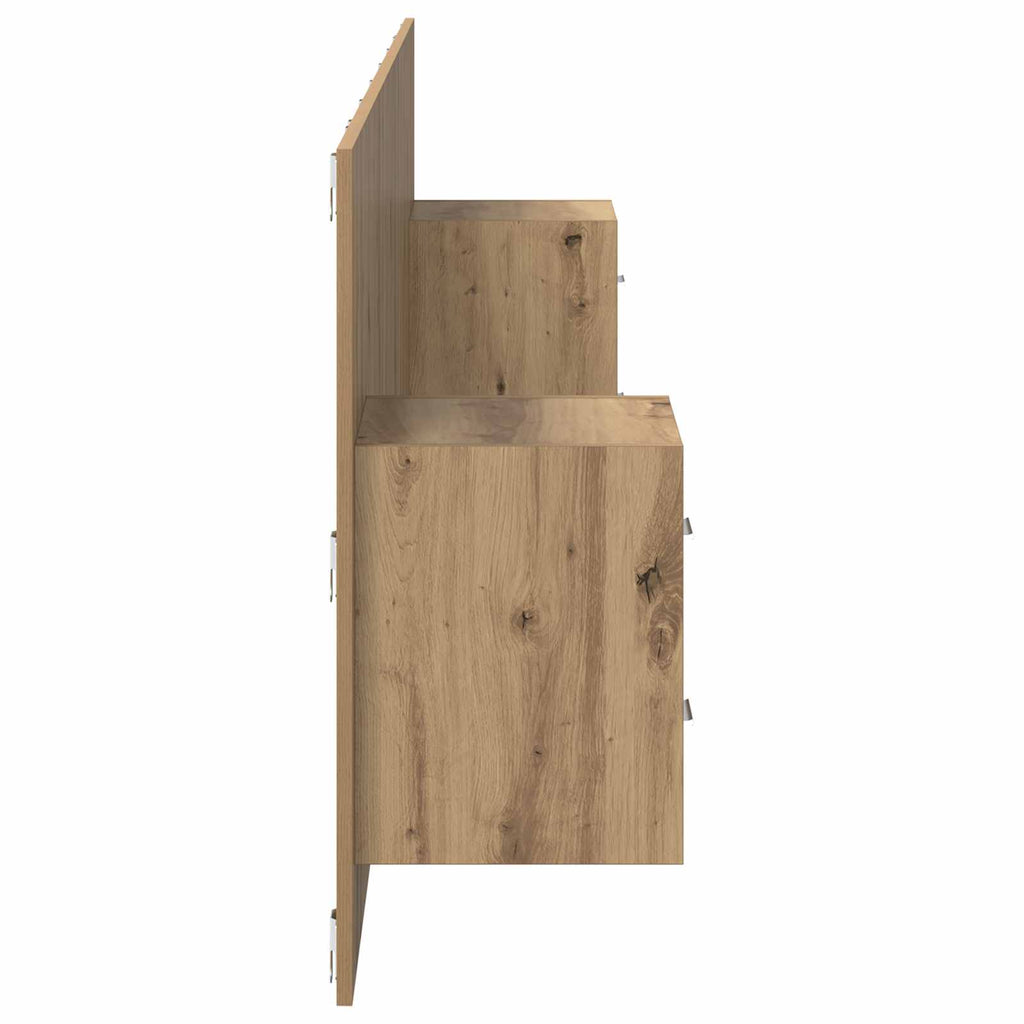 Kopfteil mit Schrank 3 pcs Artisan-Eiche Holzwerkstoff