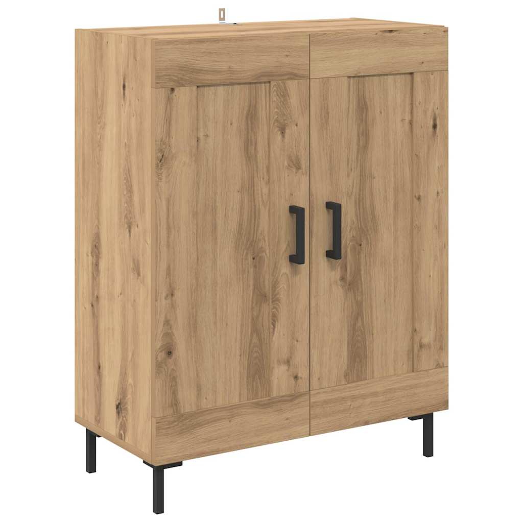 Highboard 2 pcs Artisan-Eiche Holzwerkstoff